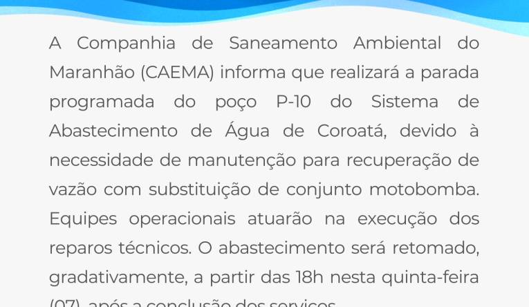 COROATÁ - 07.05