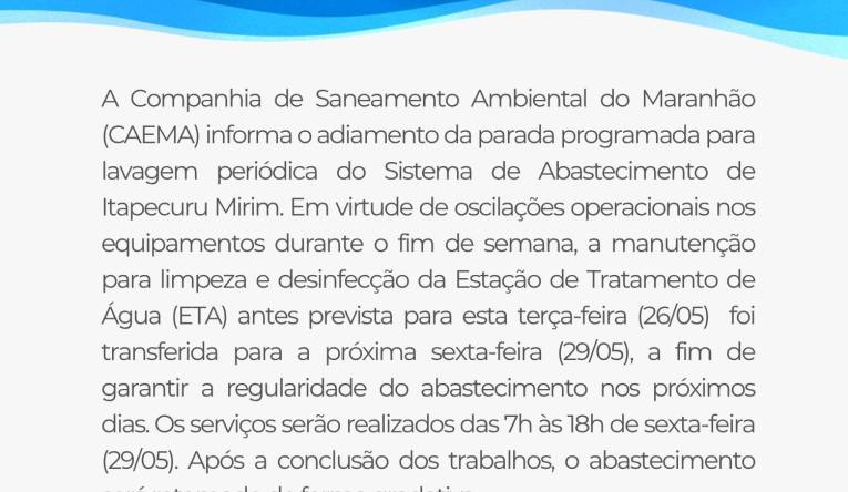 ITAPECURU MIRIM - 25.05