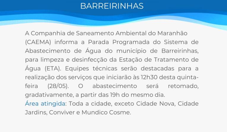 BARREIRINHAS - 27.05