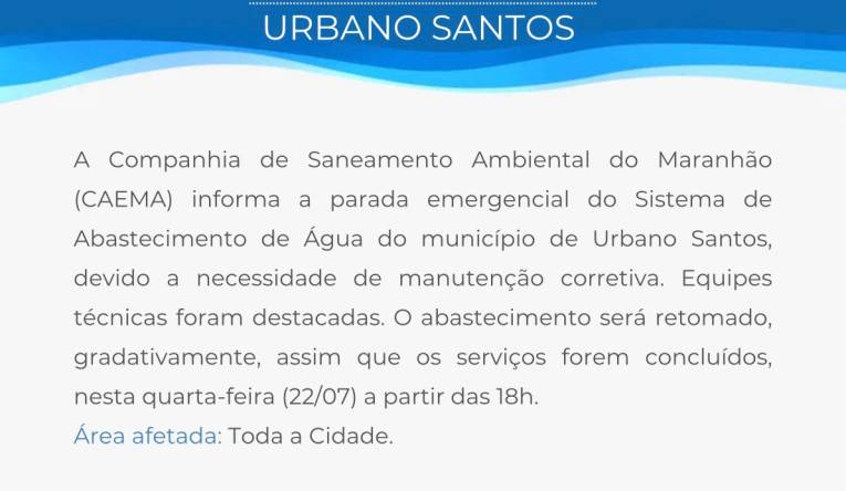 URBANO SANTOS - 21.07