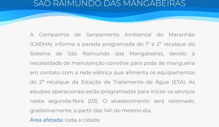 SÃO RAIMUNDO DAS MANGABEIRAS - 02.08