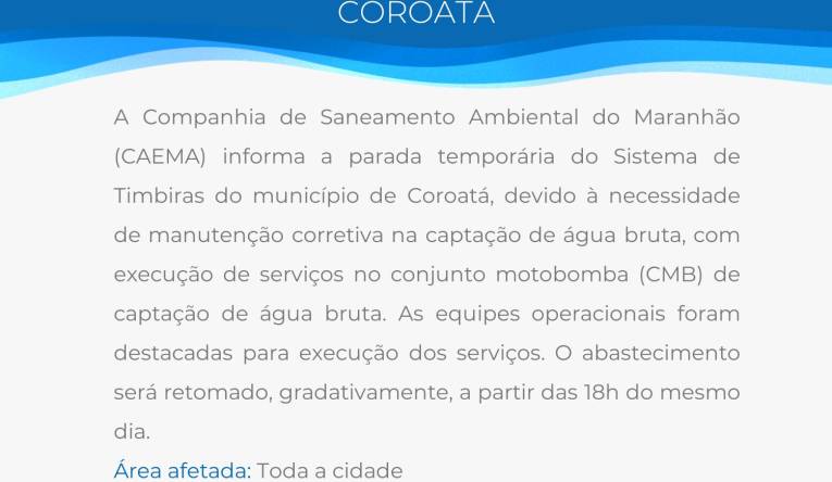COROATÁ - 03.08