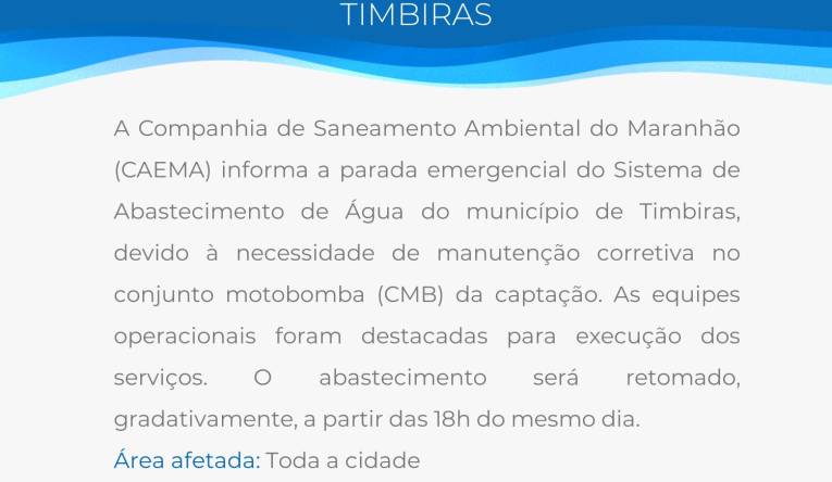 TIMBIRAS - 18.08