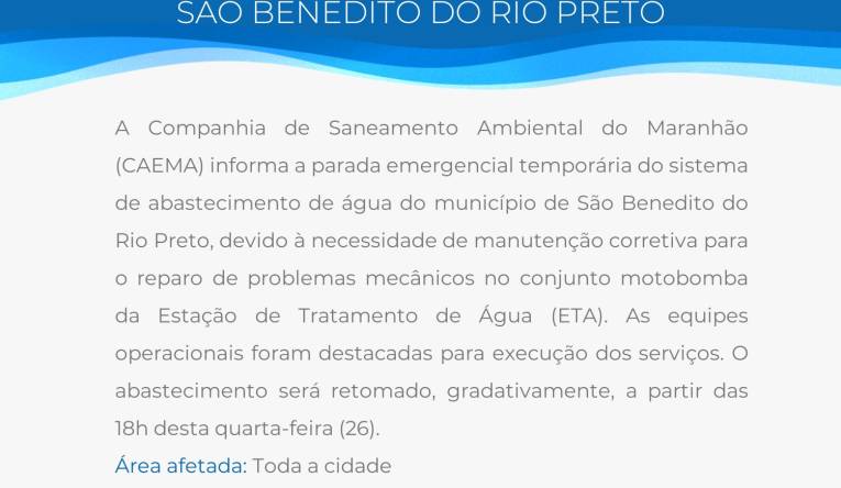 SÃO BENEDITO DO RIO PRETO - 25.08