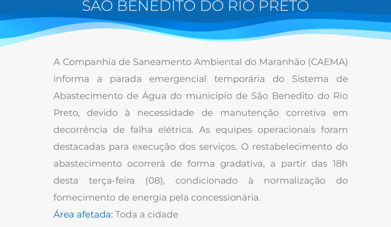 SÃO BENEDITO DO RIO PRETO - 08.09